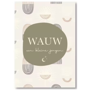 Ansichtkaart | Wauw een kleine jongen